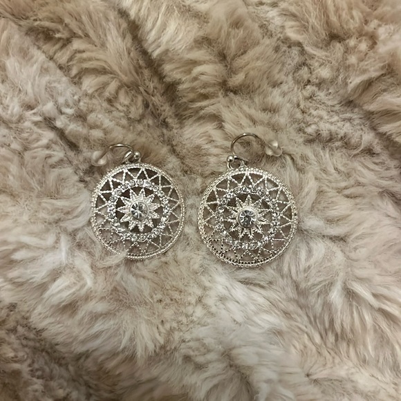 Sparkly Silver Earrings ✨ - Picture 1 of 3